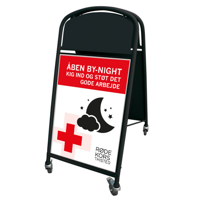 Ellipse gadeskilt med hjul