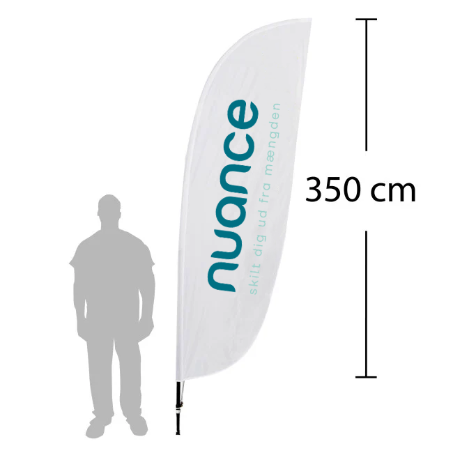 Beachflag - Bladformet