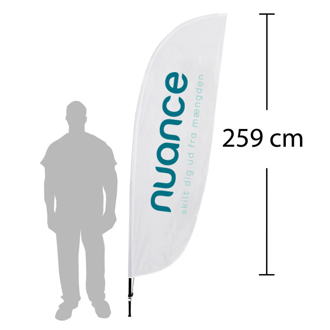 Beachflag - Bladformet