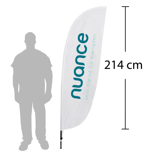 Beachflag - Bladformet