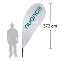 Beachflag - Dråbeformet