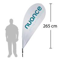 Beachflag - Dråbeformet