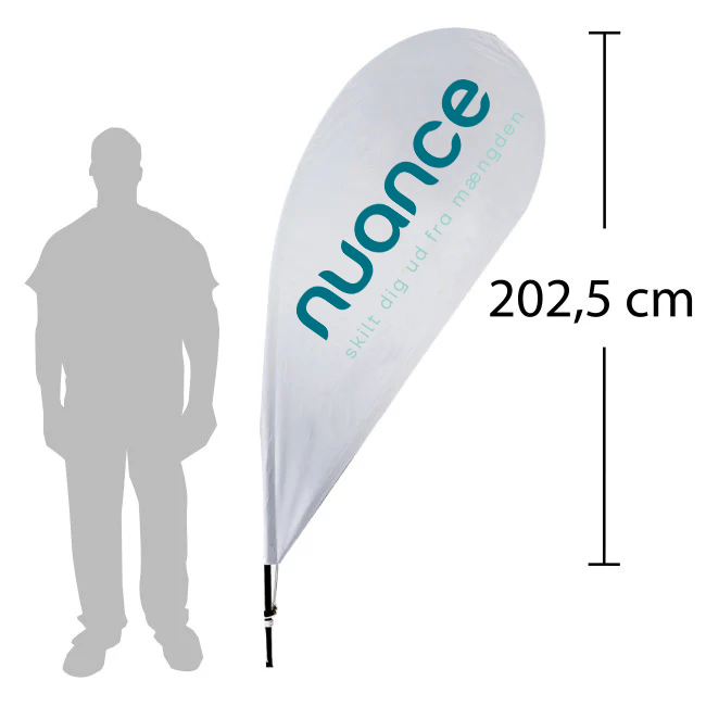 Beachflag - Dråbeformet