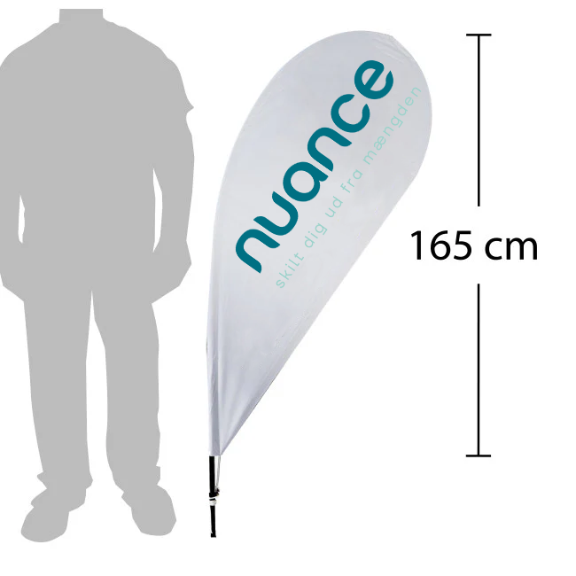 Beachflag - Dråbeformet