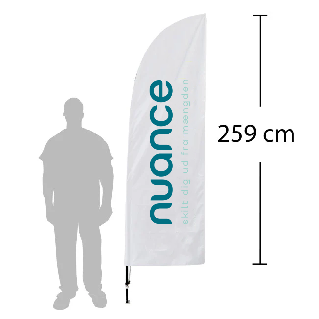 Beachflag - Sejlformet