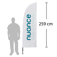 Beachflag - Sejlformet