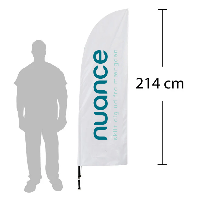 Beachflag - Sejlformet