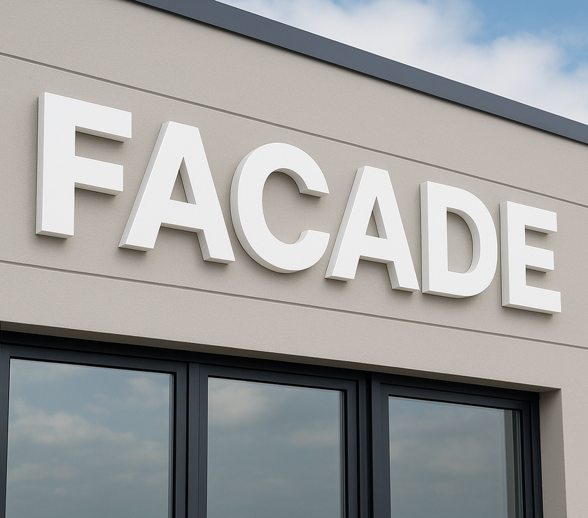 Facadebogstaver i PVC