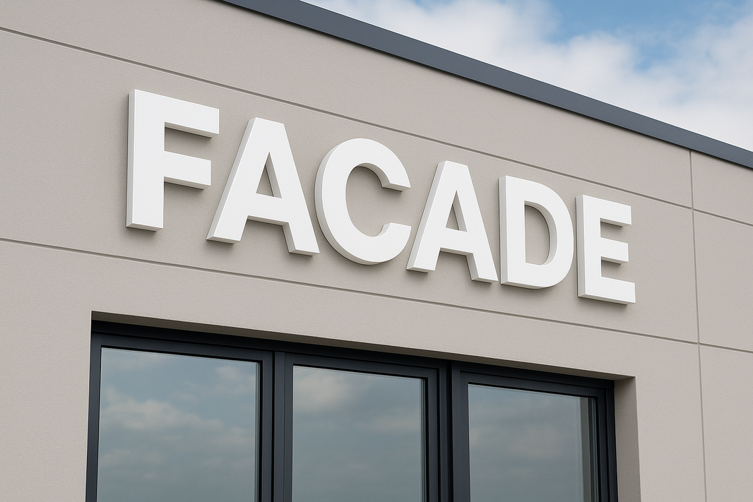 Facadebogstaver i PVC