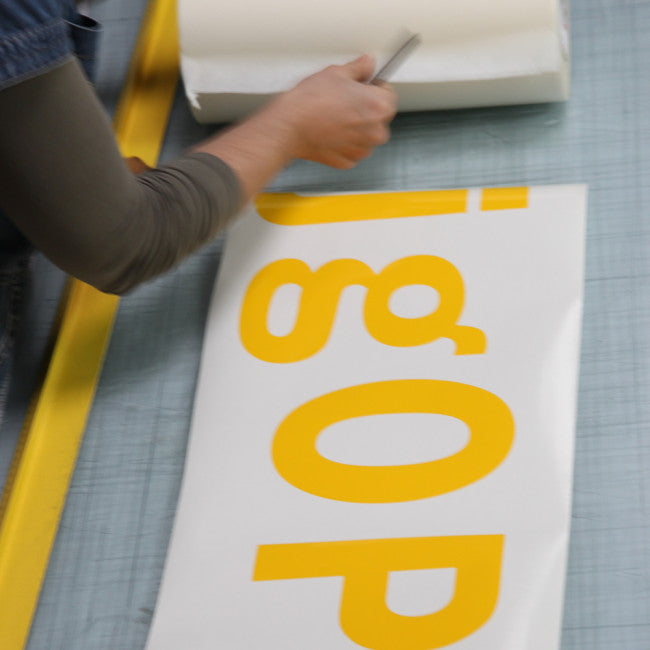 Foliebogstaver i refleksfolie