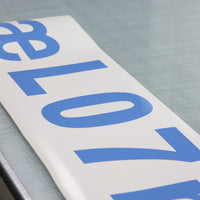 Foliebogstaver i indpakningsfolie