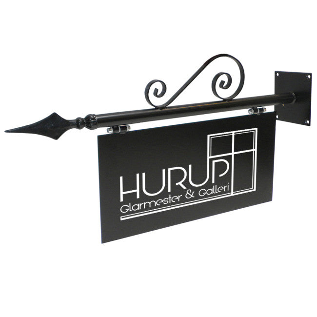 Galgeskilt antik - inkl. logo