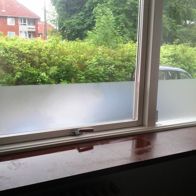 Sandblæst folie i metermål